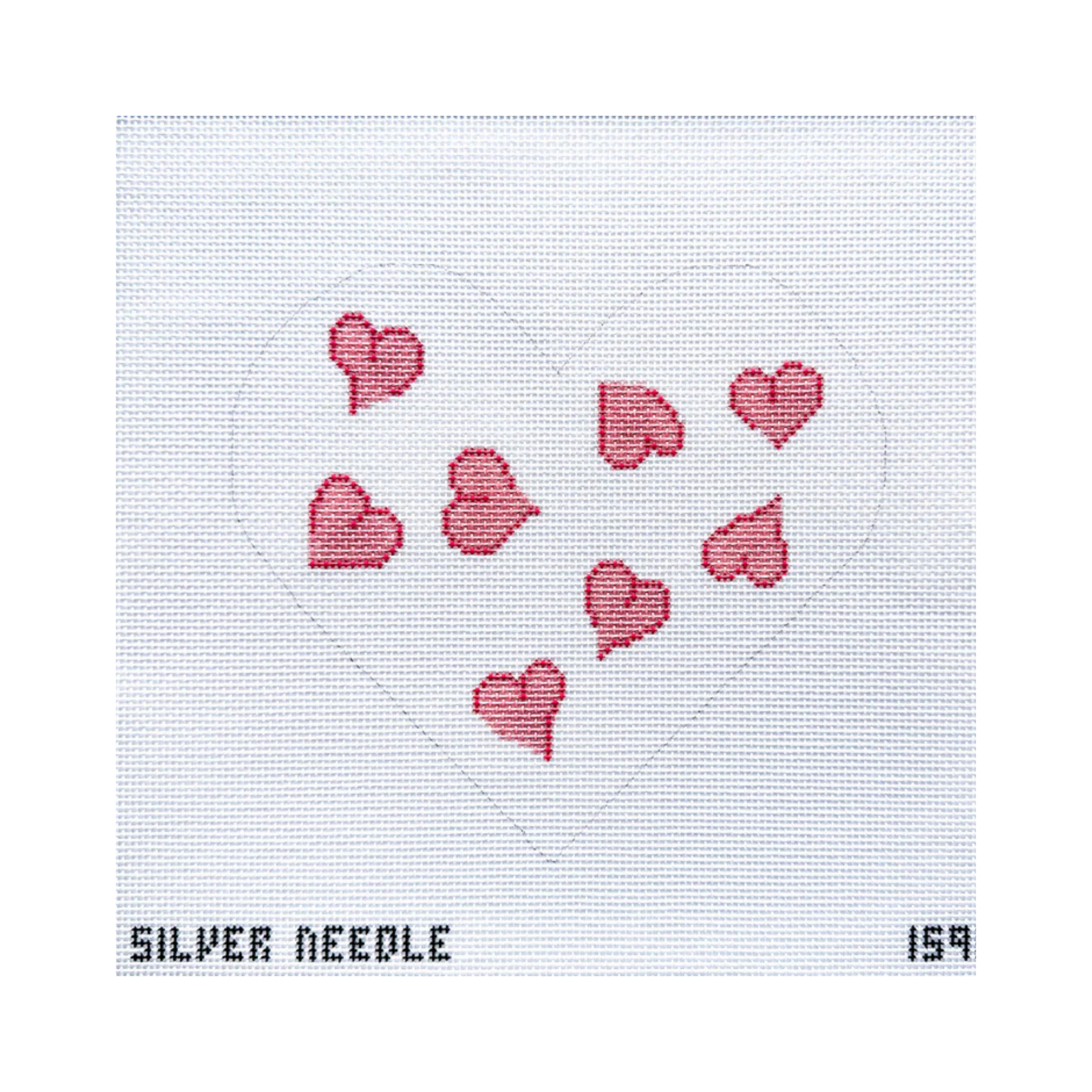 Heart Pillow Needlepoint Canvas