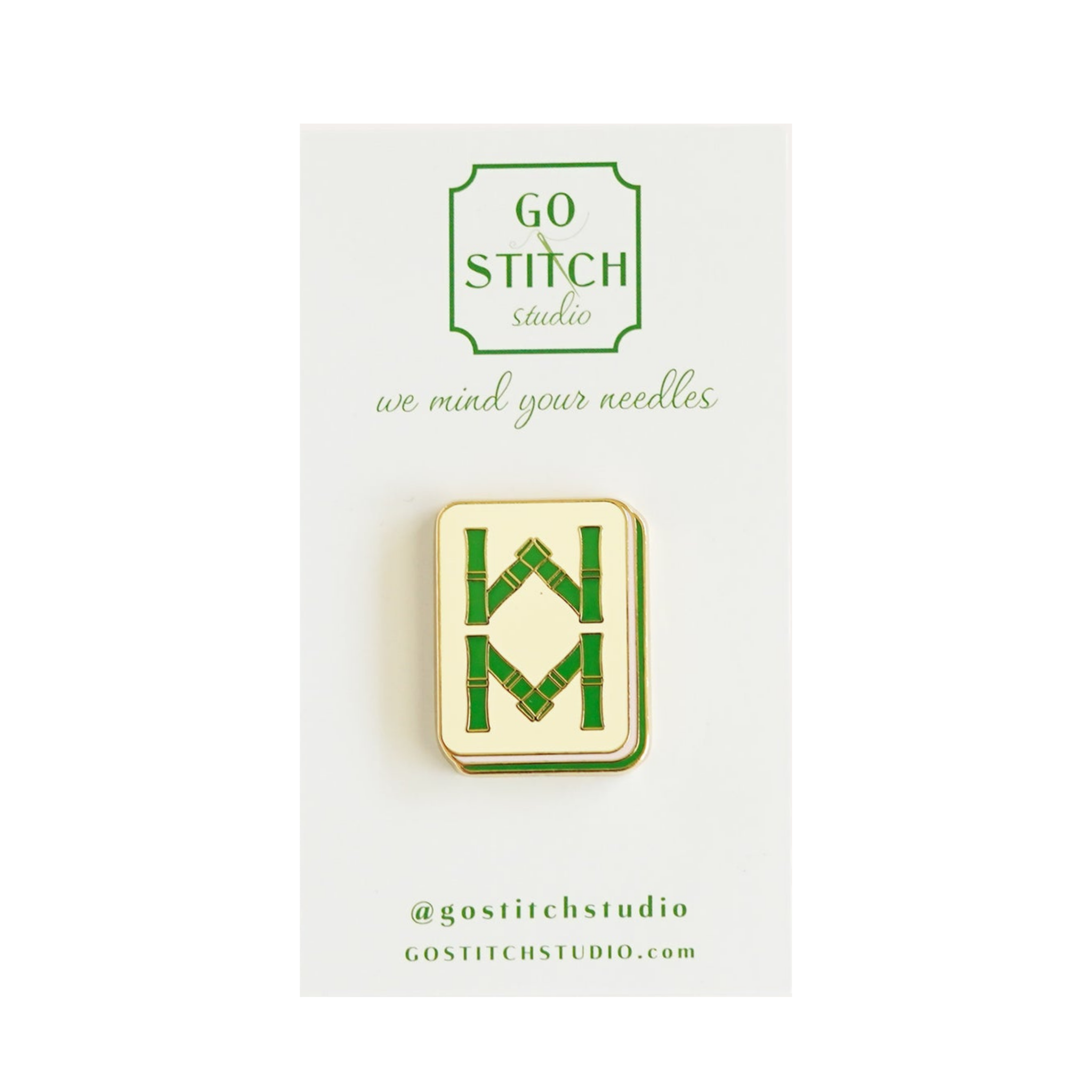 Bamboo Mahjong Tile Needle Minder