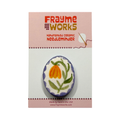 Porcelain Yellow Tulip Needle Minder