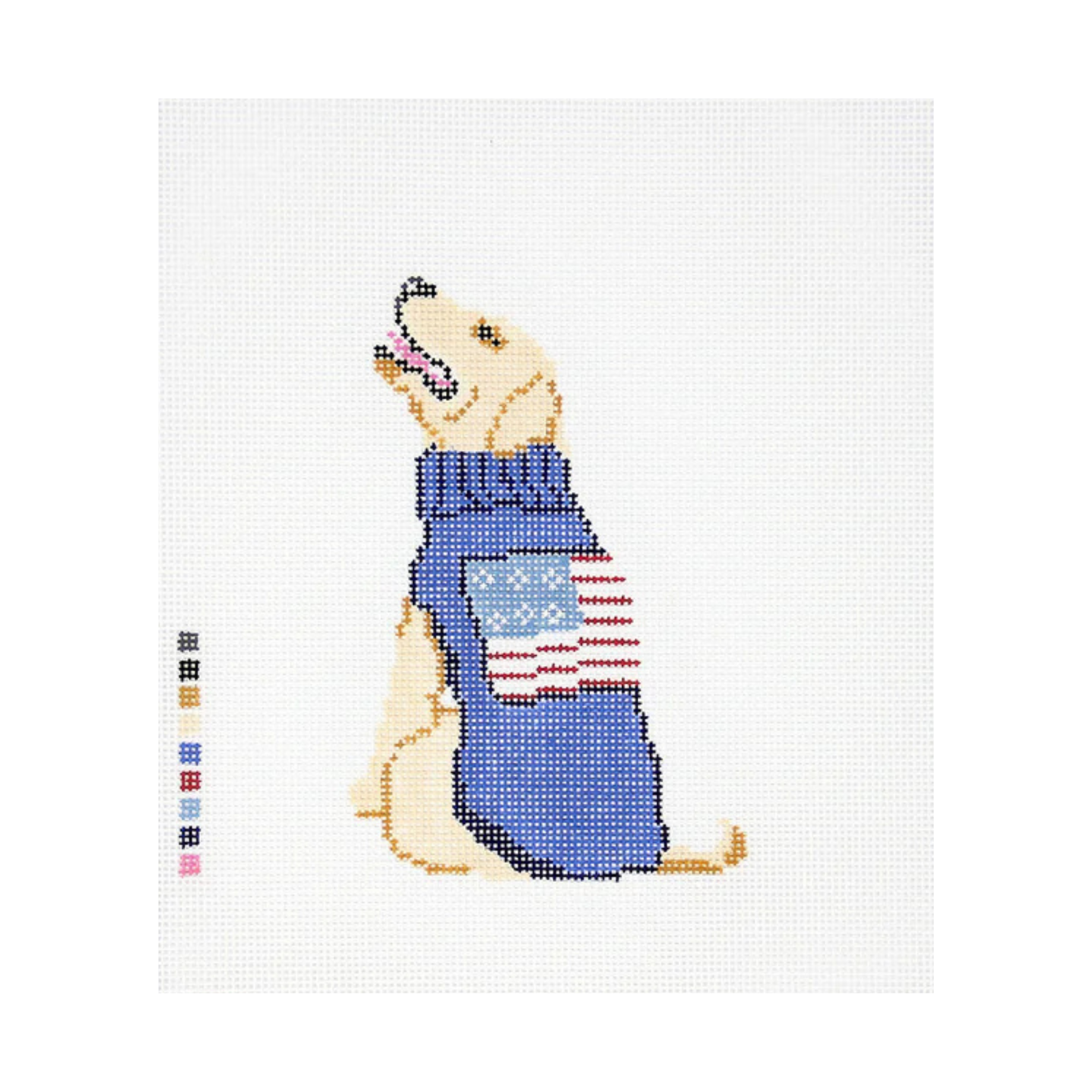 Yellow Lab with Sweater