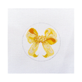 Yellow Mini Bow 4" Round