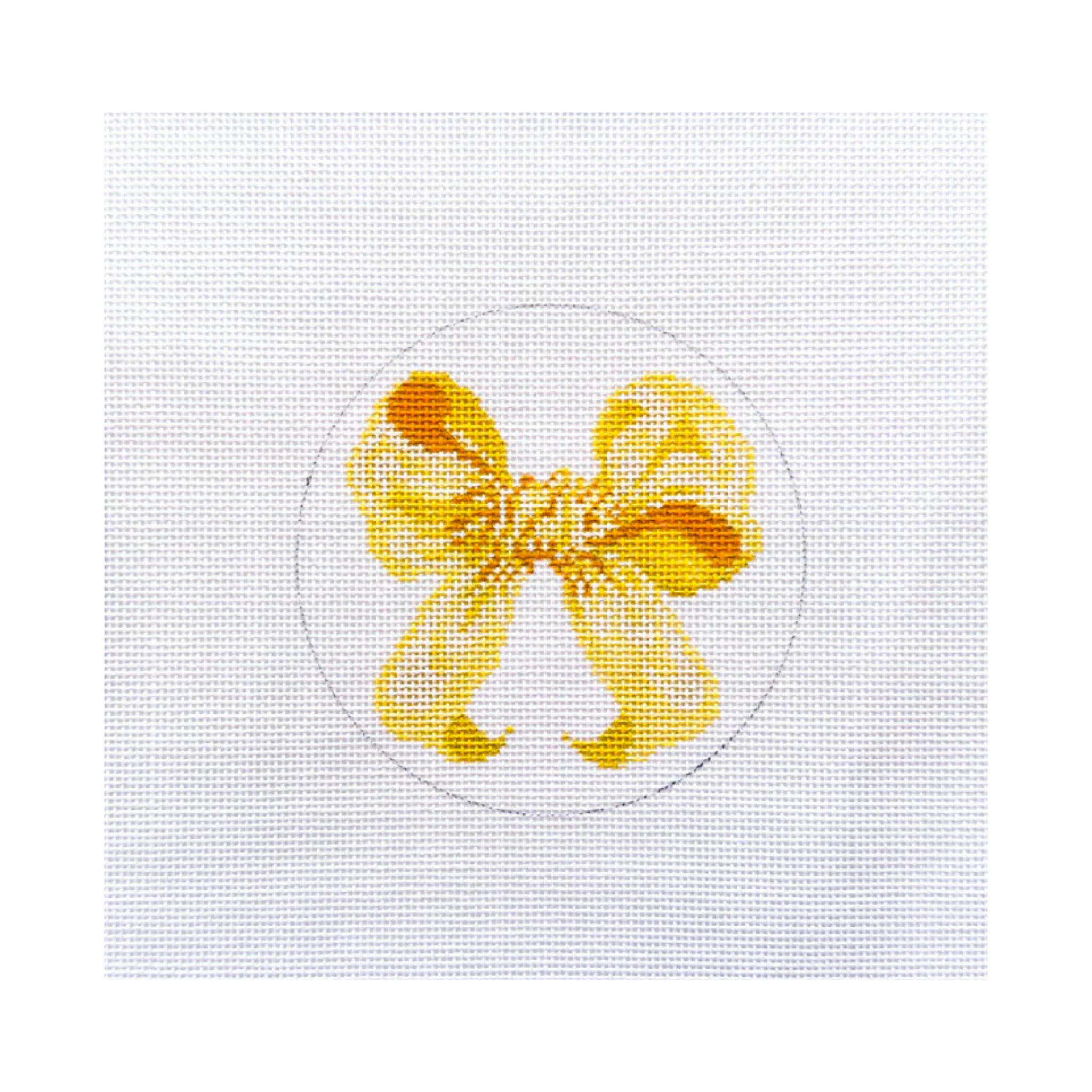 Yellow Mini Bow 4" Round