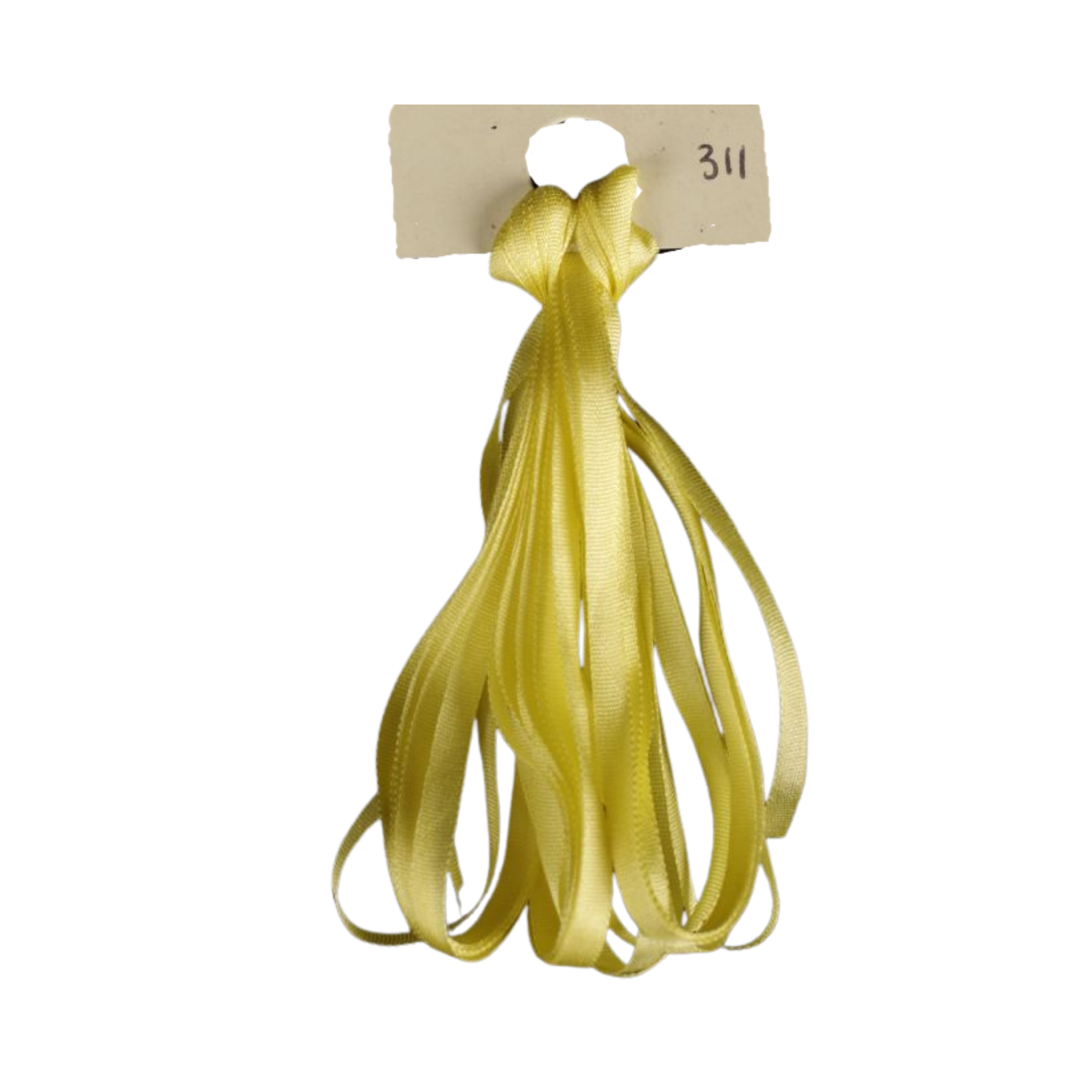 Treenway Silks - 0311 Murphy's Yellow Silk Ribbon