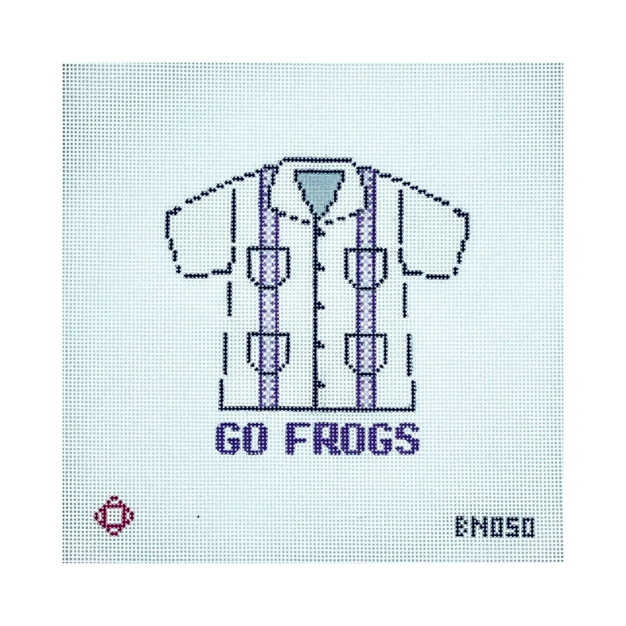 TCU Guayabera Needlepoint Ornament