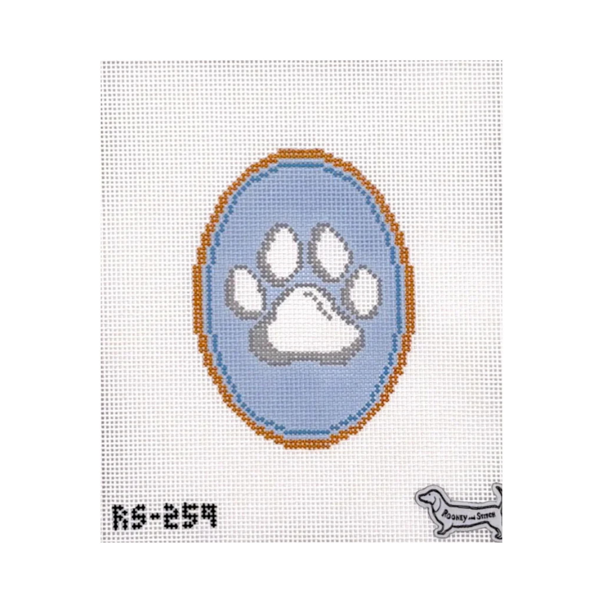 Paw Print Cameo