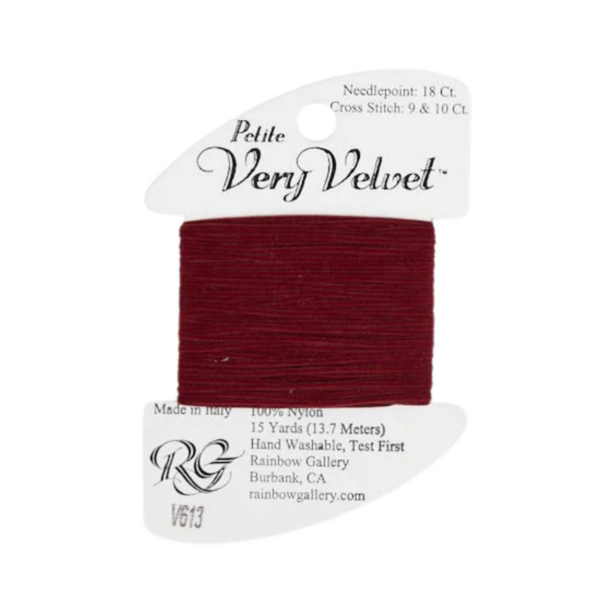 Petite Very Velvet V613 Burgundy