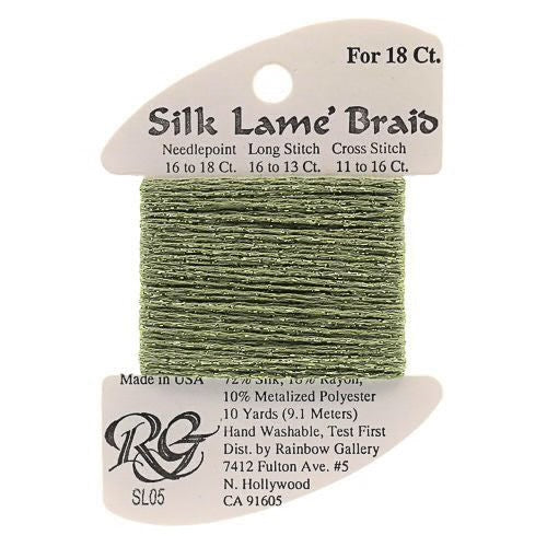 Silk Lame Braid SL05 Avocado
