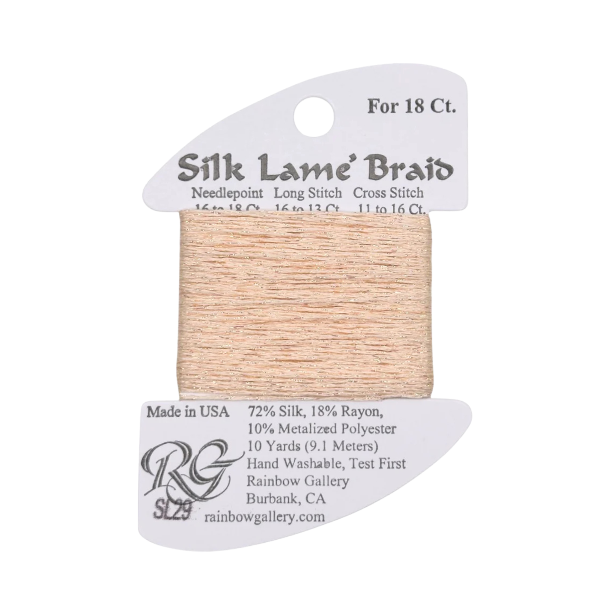 Silk Lame Braid SL29 Chiffon
