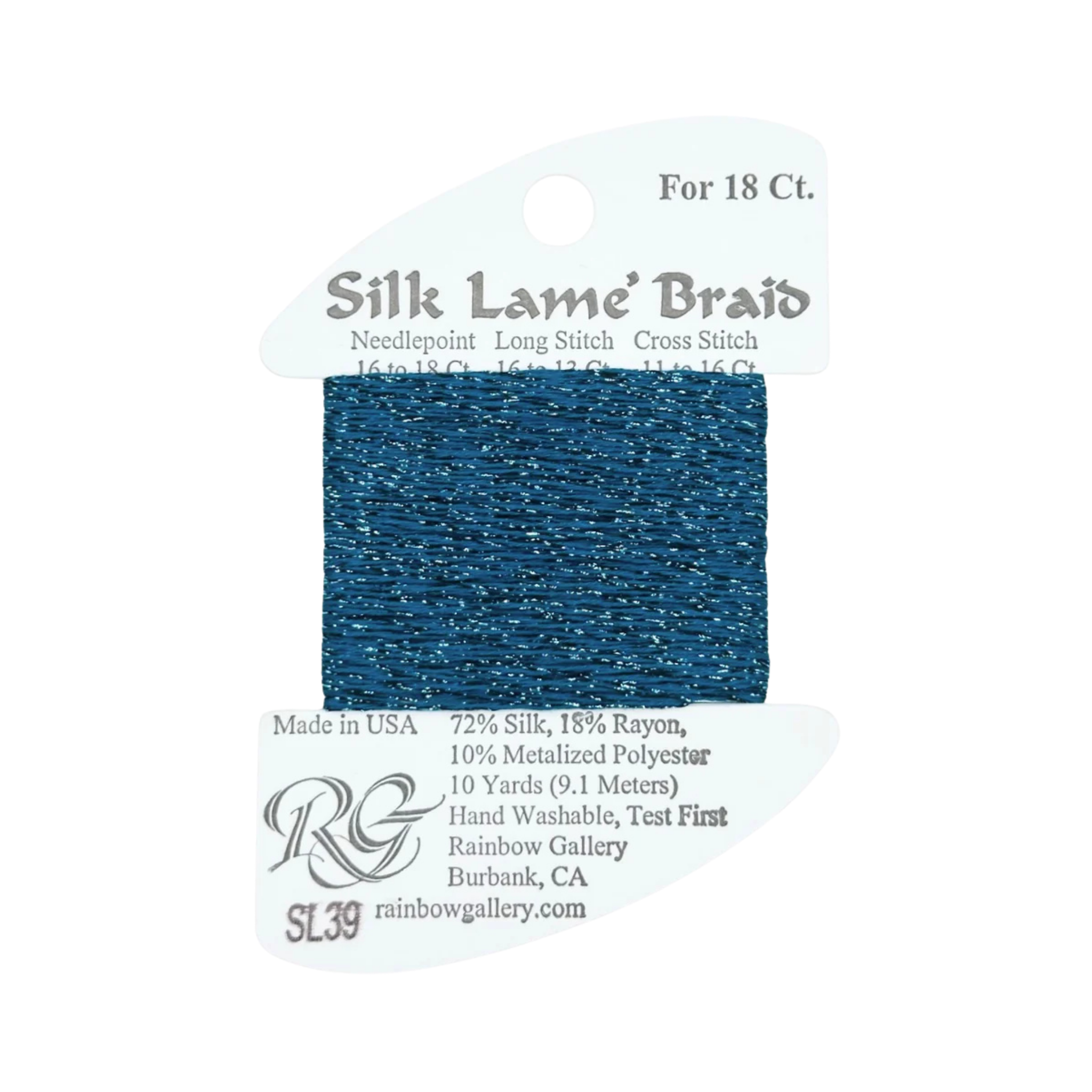Silk Lame Braid SL39 Lagoon