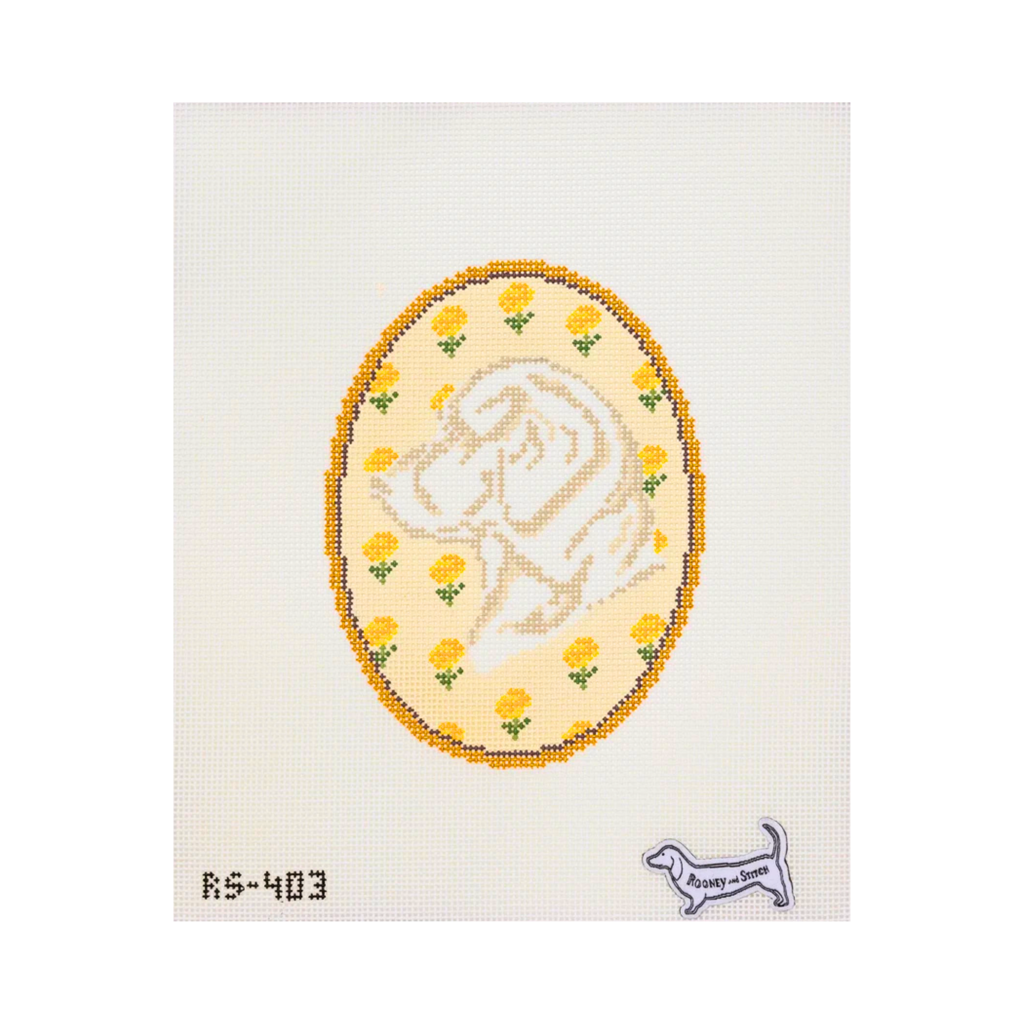 The Labrador Retriever Flower Cameo