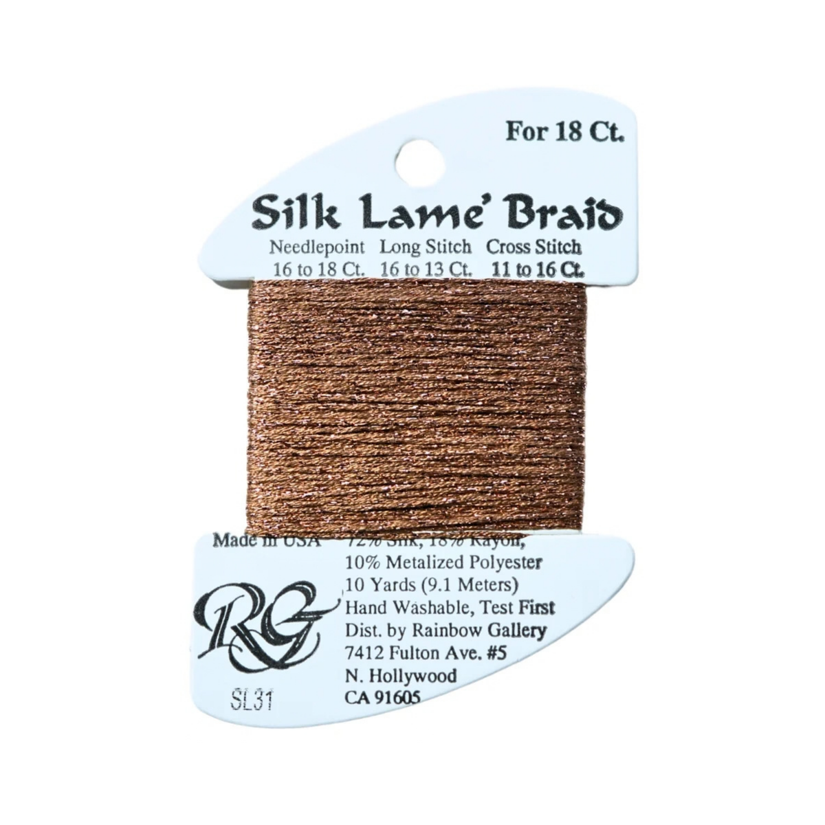 Silk Lame Braid SL31 Copper