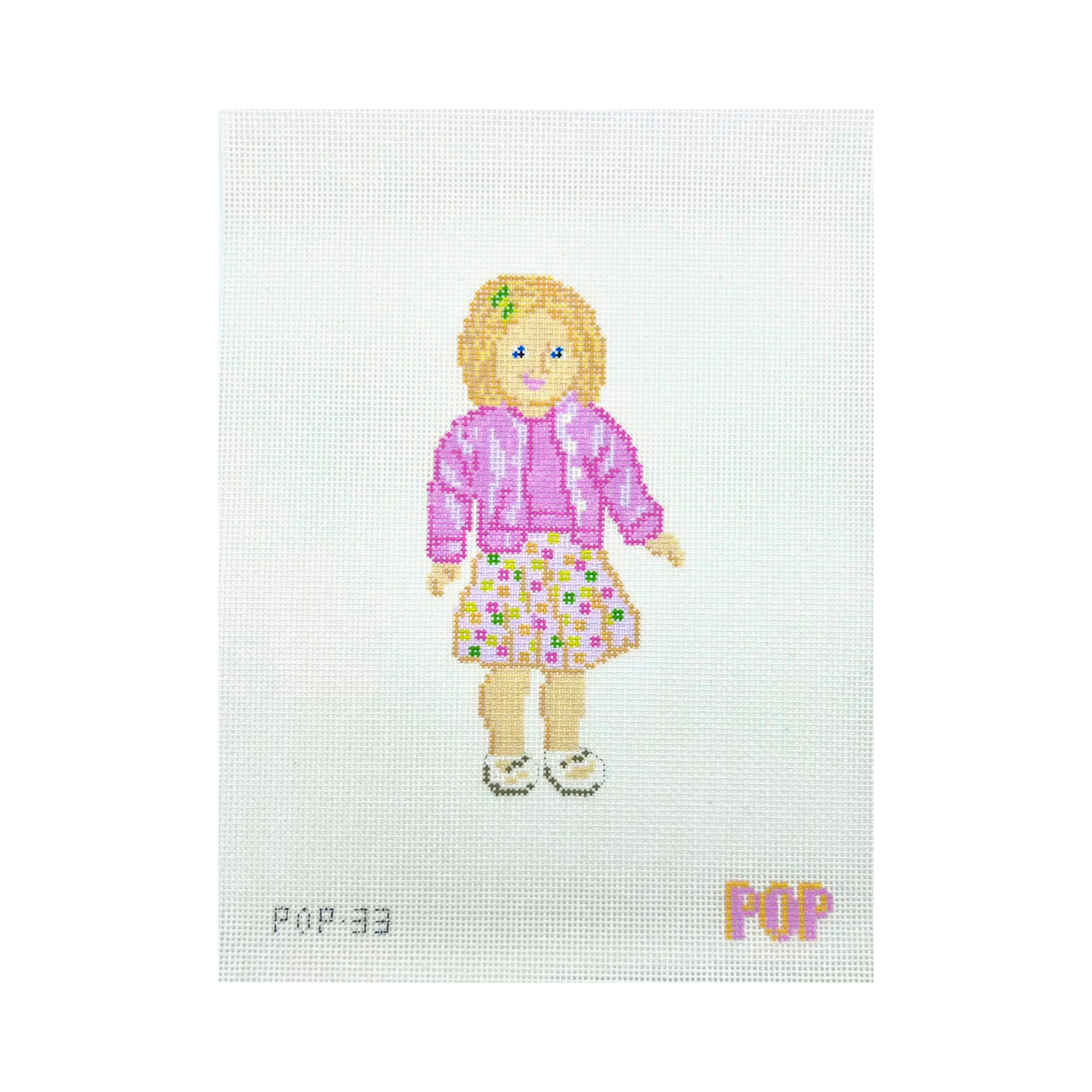 Kit Doll Needlepoint Canvas