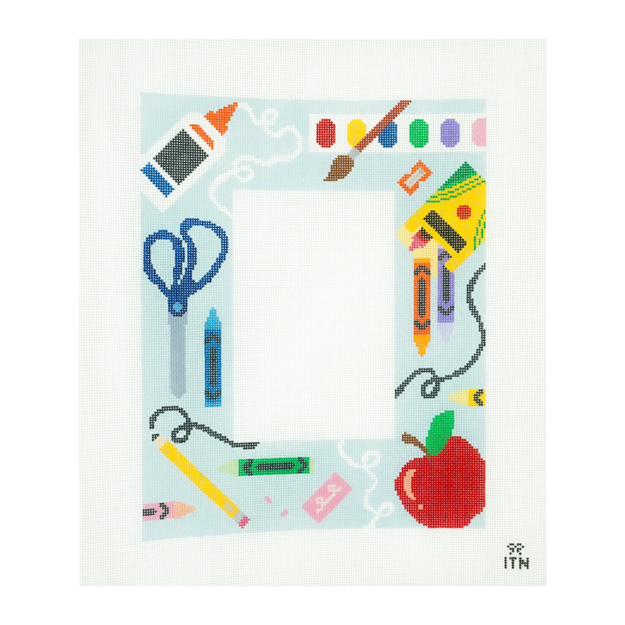 School Supply Picture Frame